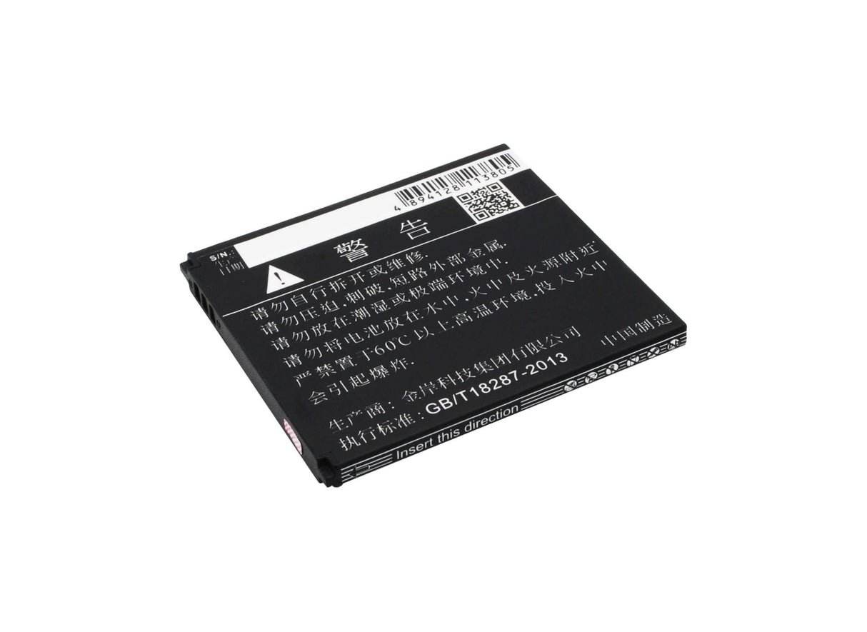 3.7V, Li-Polymer, 1700mAh, batterie de smartphone compatible avec Tcl, Tlp017bd, P516l, 6.29Wh Mobile, SmartPhone Cameron Sino Technology Limited (Suspendu)