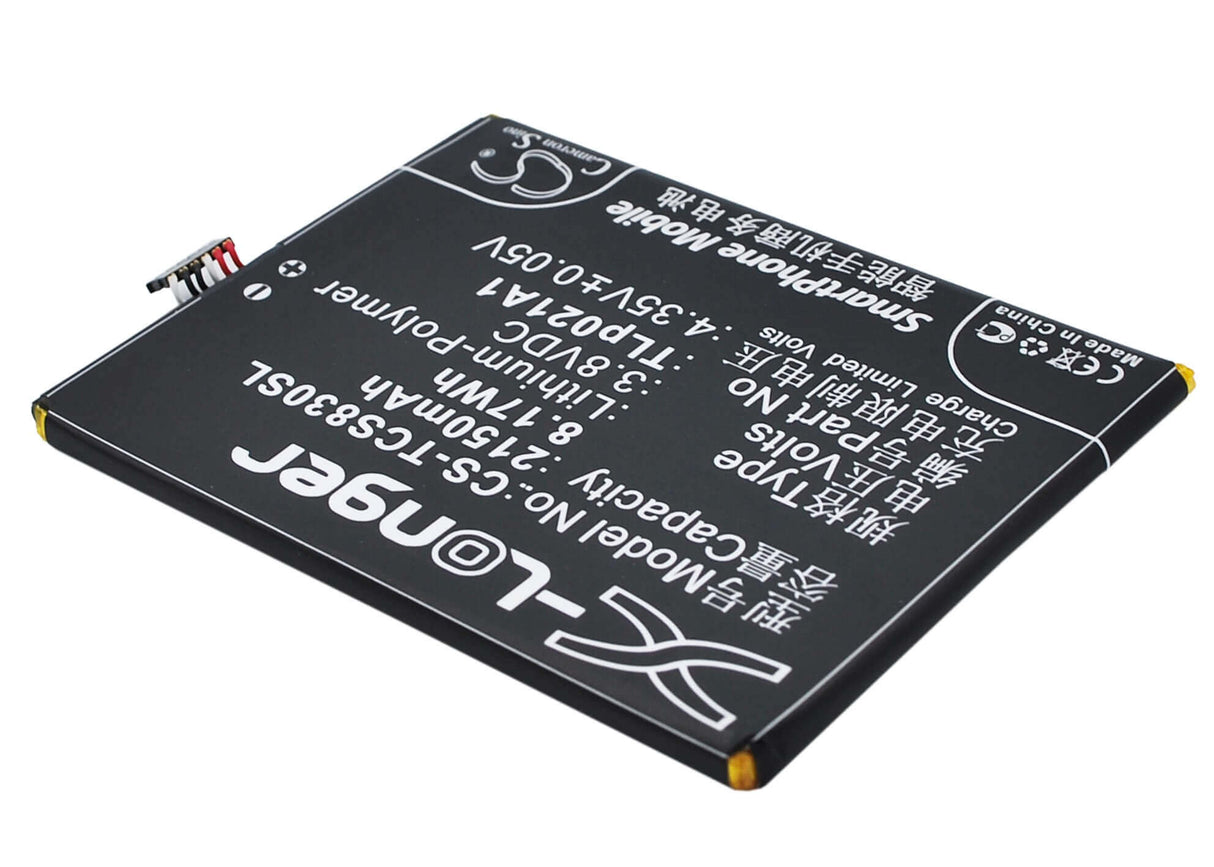 3,8V, Li-Polymère, 2150mAh, batterie de smartphone pour Tcl, Tlp021a1, S830u, S838m, 8,17Wh Mobile, SmartPhone Cameron Sino Technology Limited (Suspendu)