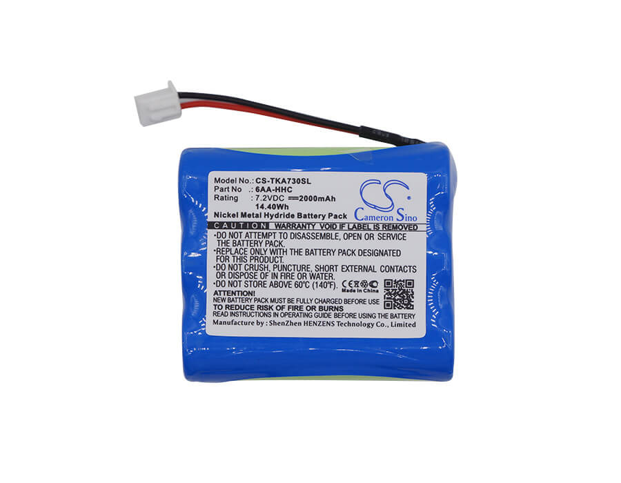 7.2V, Ni-MH, 2000mAh, Speaker battery fits Tdk, Life On Record A73, Life On Record A73 Boombox, 14.40Wh Speaker Cameron Sino Technology Limited