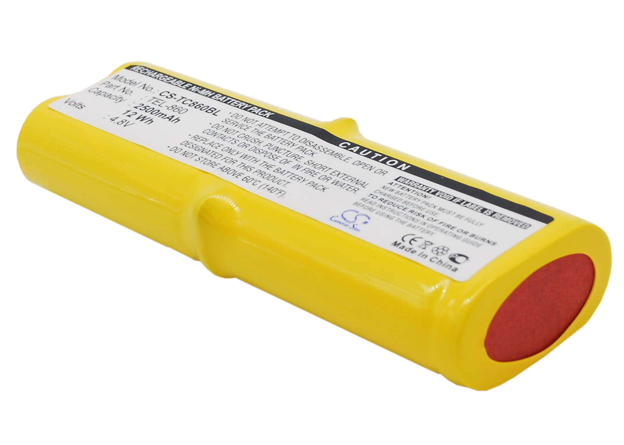 Barcode Scanner Battery For Telxon Ptc860, Ptc860ds, Ptc860-ii 4.8v, 2500mah - 12.00wh Barcode Scanner Cameron Sino Technology Limited