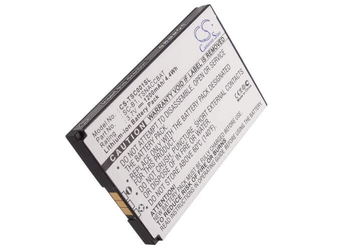 3.7V, Li-ion, 1200mAh, PDA battery fits Terrestar, Sc-b1, Genus, 4.44Wh PDA, Pocket PC Cameron Sino Technology Limited