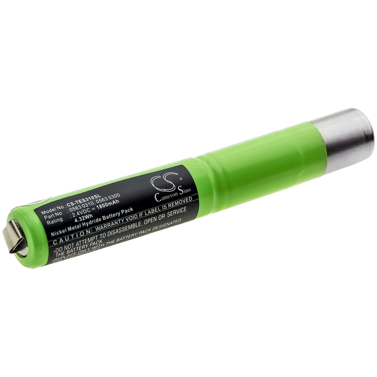 2.4V, Ni-MH, 1800mAh, Equipment battery fits Testo, 0563 0300, 300 L, 300 M, 4.32Wh Equipment, Survey, Test Cameron Sino Technology Limited