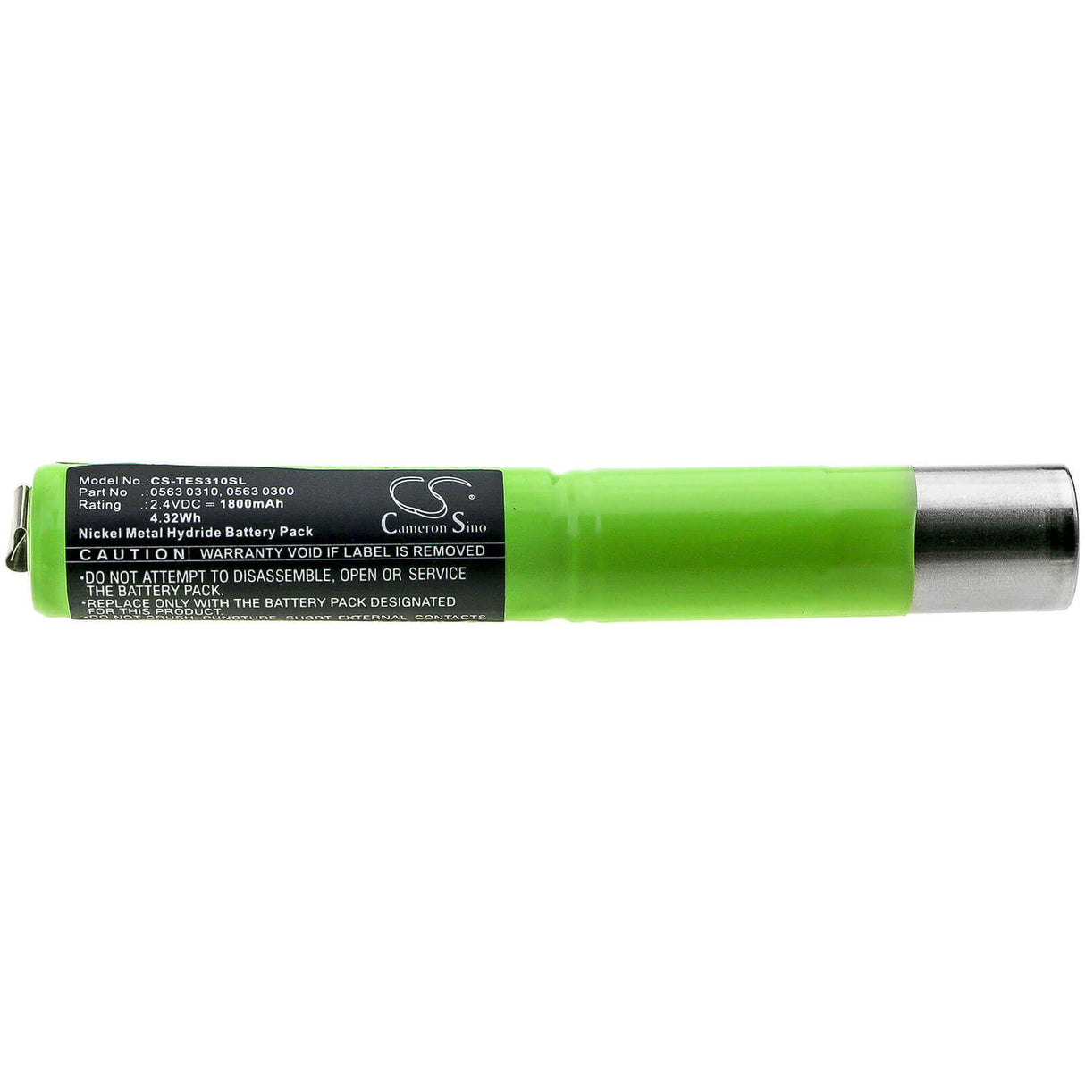 2.4V, Ni-MH, 1800mAh, Equipment battery fits Testo, 0563 0300, 300 L, 300 M, 4.32Wh Equipment, Survey, Test Cameron Sino Technology Limited