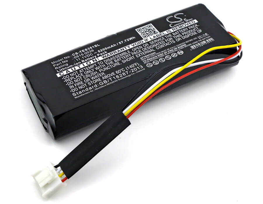 11.1V, Li-ion, 5200mAh, Equipment battery fits Testo, 0515 0039, 350 GAS Analyzer, 350k Analyzer, 57.72Wh Equipment, Survey, Test Cameron Sino Technology Limited