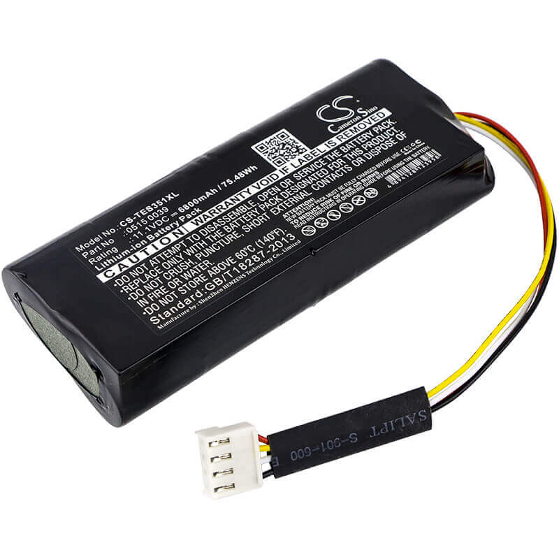 11.1V, Li-ion, 6800mAh, Equipment battery fits Testo, 0515 0039, 350 GAS Analyzer, 350k Analyzer, 75.48Wh Equipment, Survey, Test Cameron Sino Technology Limited