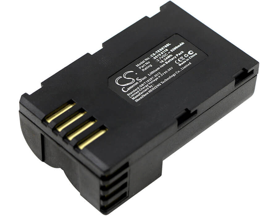 3.7V, Li-ion, 5200mAh, Batterie d'équipement compatible avec Testo, 0515 0116, 876, 19.24Wh Équipement, Enquête, Test Cameron Sino Technology Limited