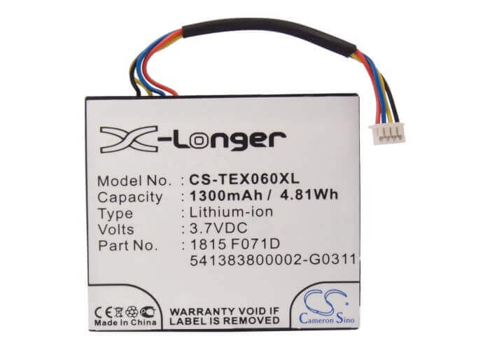 Calculator battery For Texas Instruments Ti-nspire Cx, Ti-nspire Cx Cas, 3.7v, 1300mah - 4.81wh Calculator Cameron Sino Technology Limited