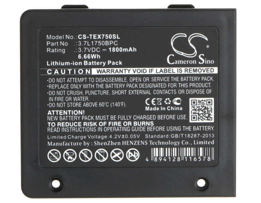 3.7V, Li-ion, 1800mAh, Calculator battery fits Texas Instruments, 3.7l1750bpc, Ti-nspire Navigator Wireless C, Ti-planet, 6.66Wh Calculator Cameron Sino Technology Limited