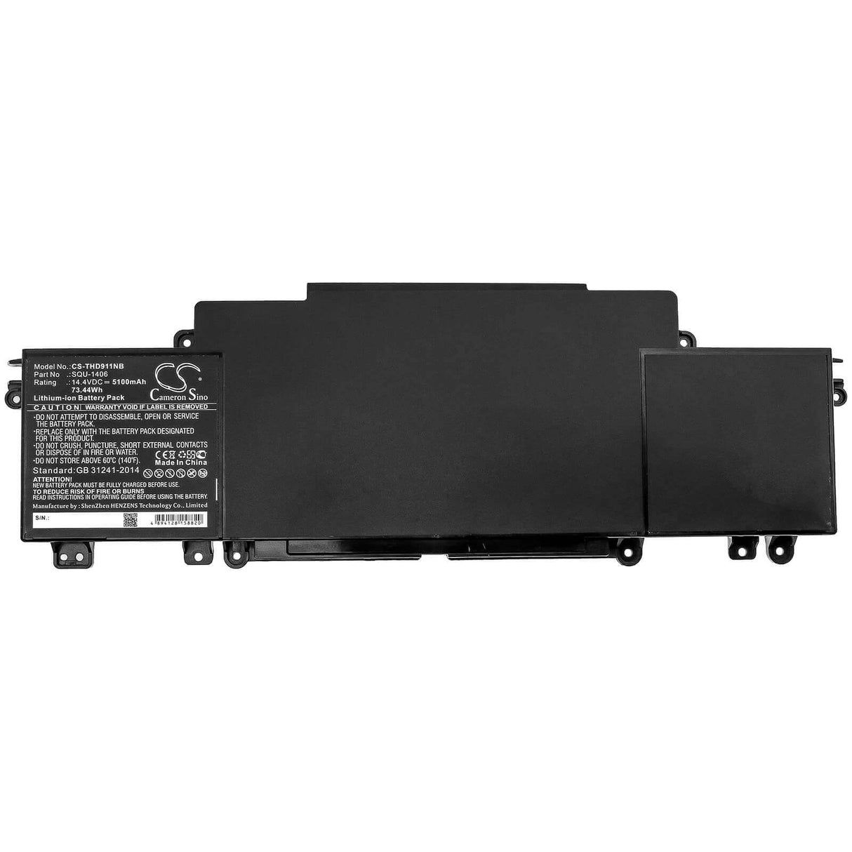 Battery For Thunderobot, 911 Turbo, 911-e1, 911-e1a 14.4v, 5100mah - 73.44wh Notebook, Laptop Cameron Sino Technology Limited