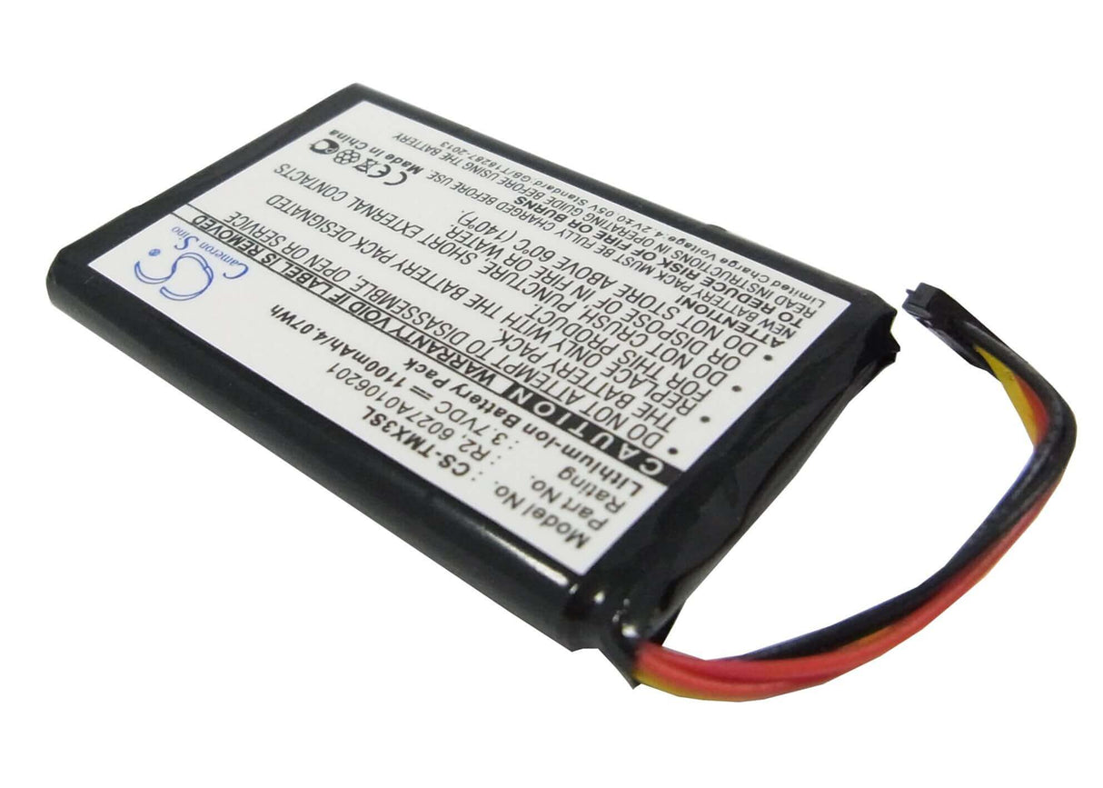 3.7V, Li-ion, 1100mAh, batterie GPS compatible avec Tomtom, 6027a0106201, 1ep0.029.01, 4ep0.001.02, 4.07Wh GPS, Navigator Cameron Sino Technology Limited