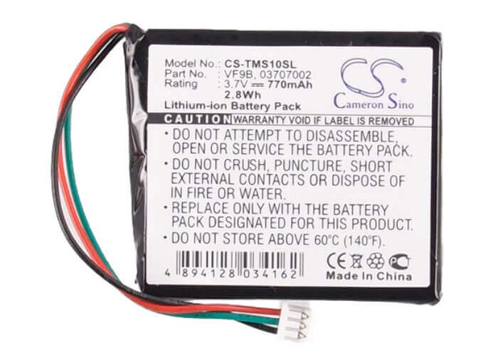 3,7V, Li-ion, 770mAh, batterie GPS compatible avec Tomtom, Ahl03706001, 1ex00, 4ex0.001.11, 2,85Wh GPS, Navigator Cameron Sino Technology Limited