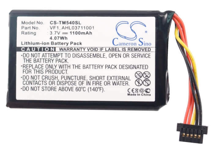 3.7V, Li-ion, 1100mAh, batterie GPS compatible avec Tomtom, Ahl03711001, 4cf5.002.00, Go 540, 4.07Wh GPS, Navigator Cameron Sino Technology Limited