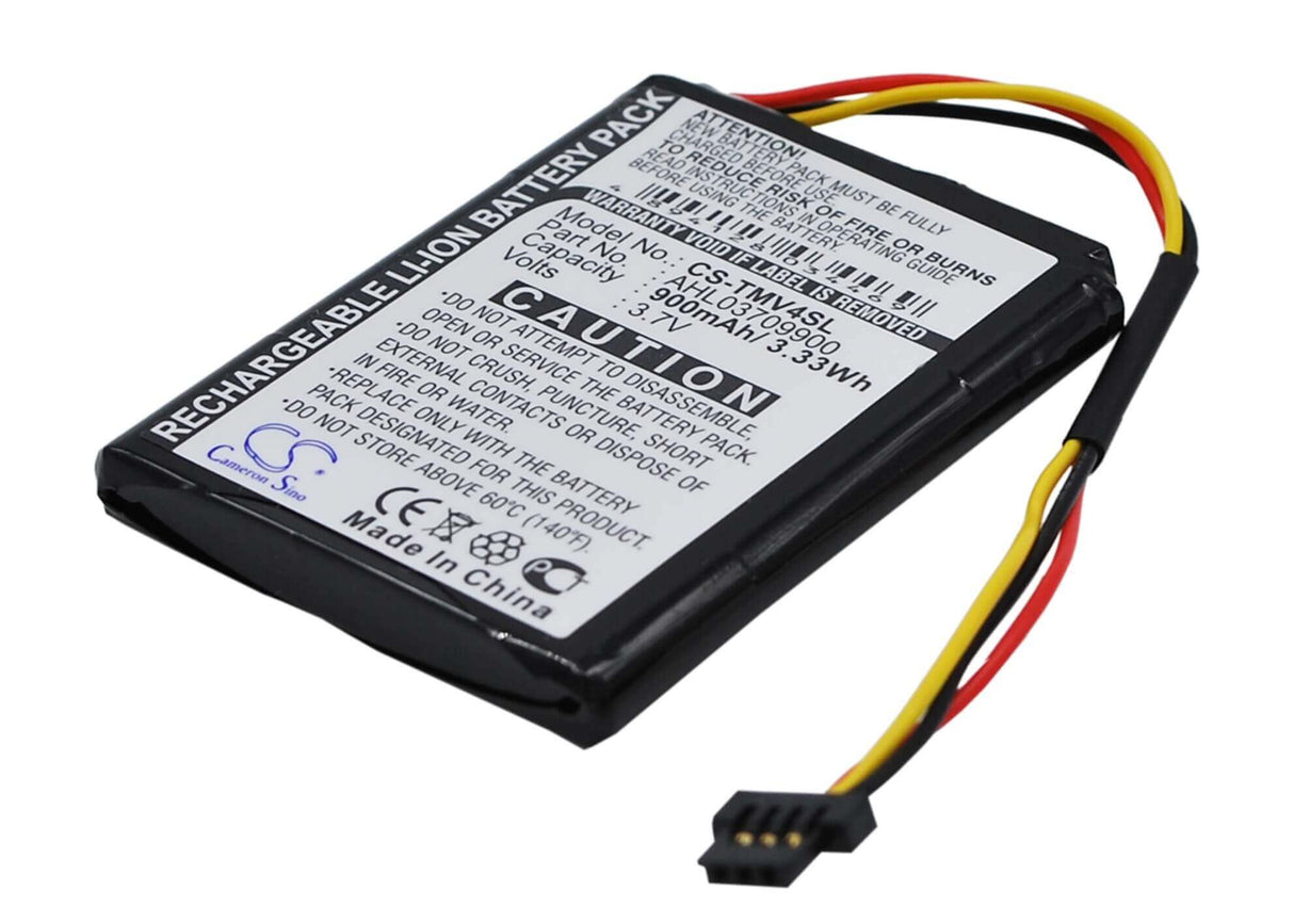 3,7V, Li-ion, 900mAh, batterie GPS compatible avec Tomtom, Ahl03709900, 4ee0.001.22, One V4, 3.33Wh GPS, Navigator Cameron Sino Technology Limited