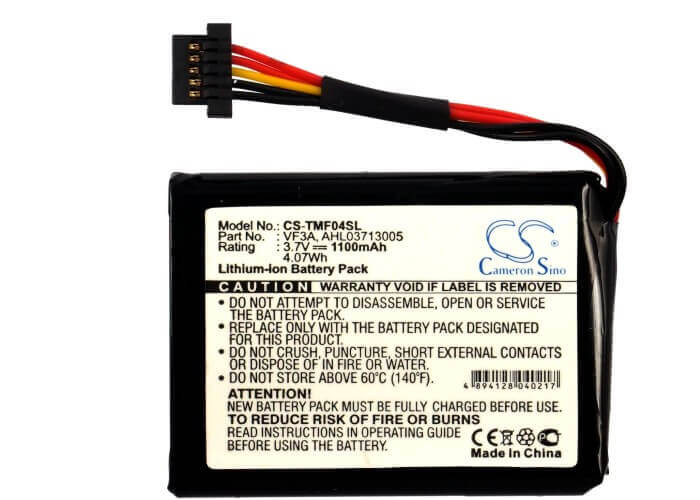 3,7V, Li-ion, 1100mAh, batterie GPS compatible avec Tomtom, Ahl03713005, 4el0.001.01, Xl 340m Live, 4,07Wh GPS, Navigateur Cameron Sino Technology Limited