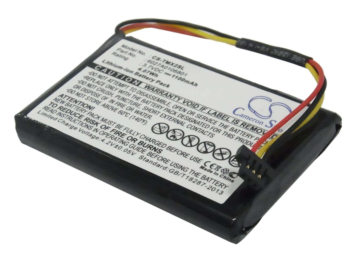 3,7V, Li-ion, 1100mAh, batterie GPS compatible Tomtom, 6027a0106801, 4et0.002.02, 4et03, 4,07Wh GPS, Navigator Cameron Sino Technology Limited