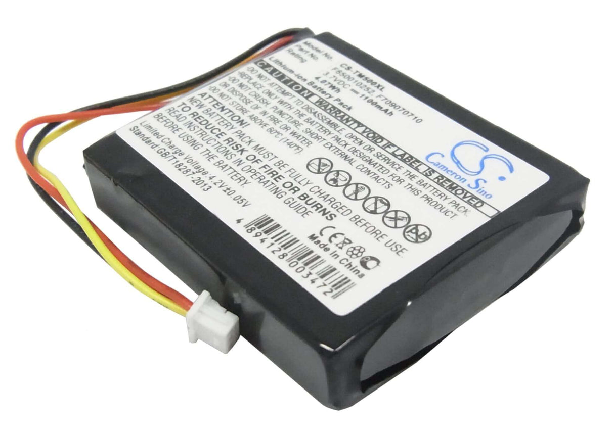 3,7V, Li-ion, 1100mAh, batterie GPS compatible avec Tomtom, F650010252, 4k00.100, 4n00.004, 4,07Wh GPS, Navigateur Cameron Sino Technology Limited
