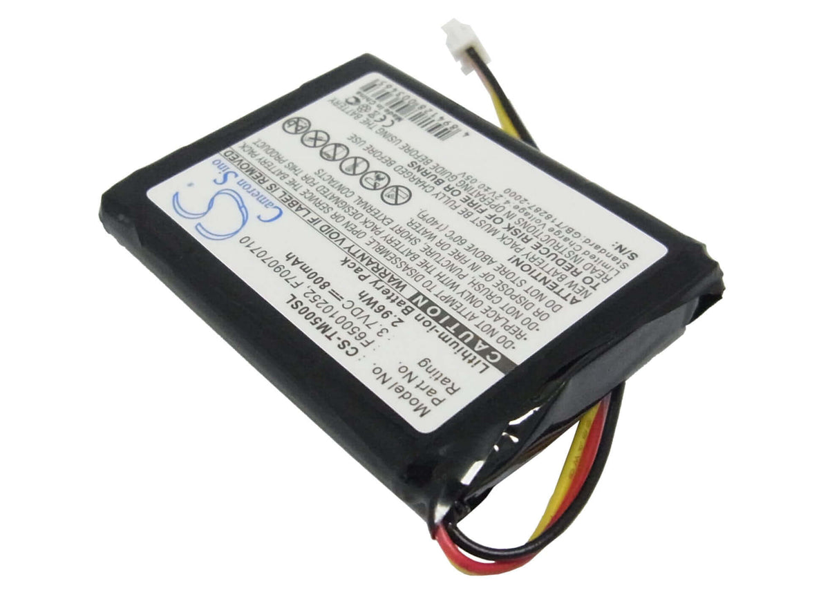 3,7V, Li-ion, 800mAh, batterie GPS compatible avec Tomtom, F650010252, 4k00.100, 4n00.004, 2,96Wh GPS, Navigator Cameron Sino Technology Limited