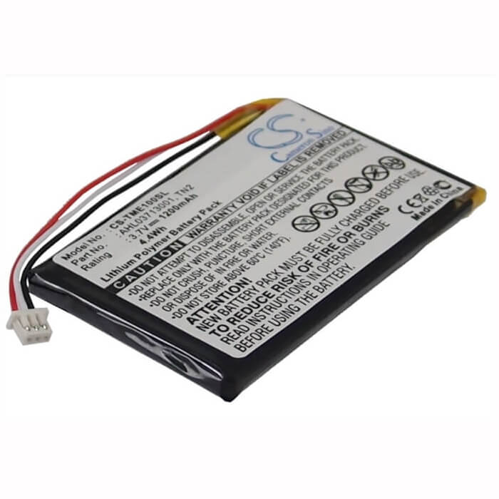 3,7V, Li-Polymère, 1200mAh, batterie GPS compatible avec Tomtom, Ahl03713001, Avn4430, Eclipse, 4,44Wh GPS, Navigator Cameron Sino Technology Limited