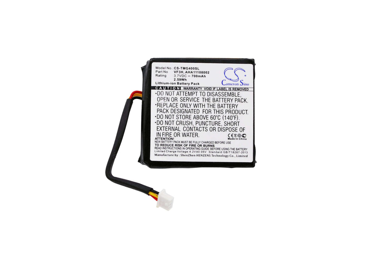 3.7V, Li-ion, 700mAh, batterie GPS compatible avec Tomtom, Aha11108002, Go 400 4.3", Go 400 Touch, 2.59Wh GPS, Navigateur Cameron Sino Technology Limited