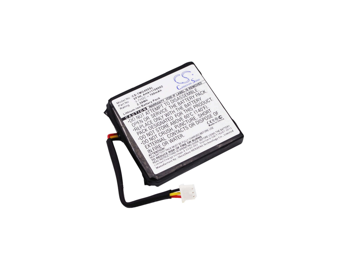3.7V, Li-ion, 700mAh, batterie GPS compatible avec Tomtom, Aha11108002, Go 400 4.3", Go 400 Touch, 2.59Wh GPS, Navigateur Cameron Sino Technology Limited