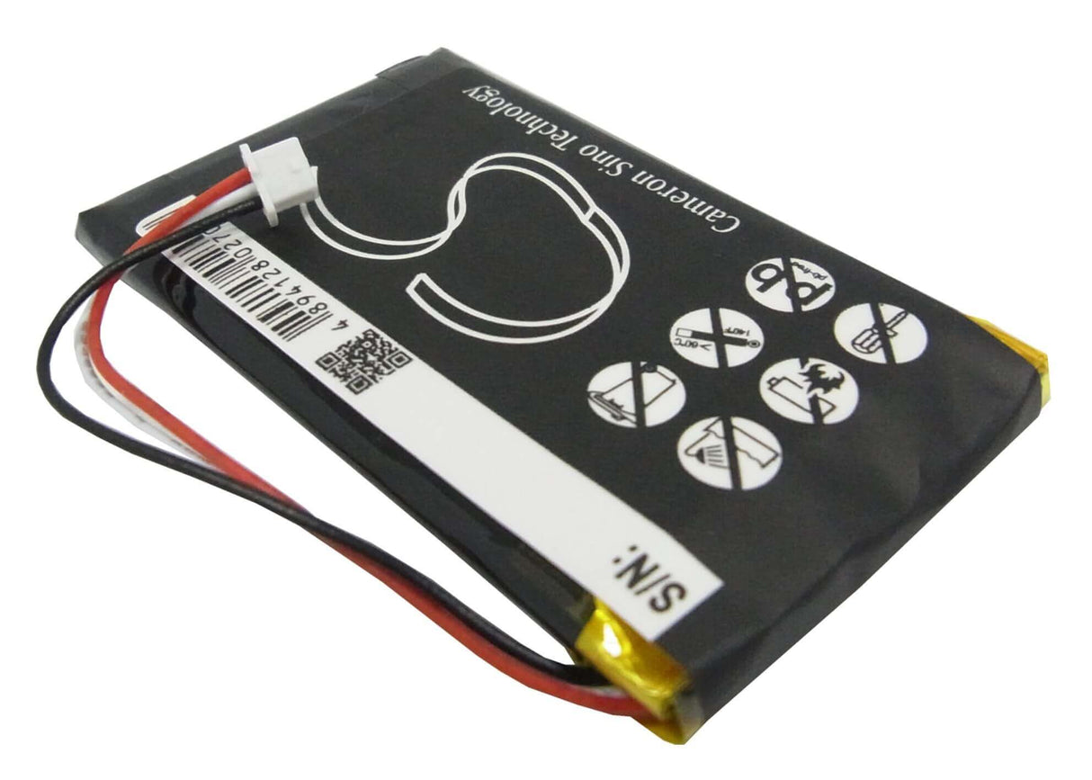 3,7V, Li-Polymer, 1300mAh, batterie GPS compatible avec Tomtom, 1697461, Go 530 Live, Go 630, 4,81Wh GPS, Navigator Cameron Sino Technology Limited