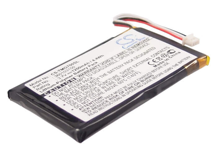 3,7V, Li-Polymer, 1200mAh, batterie GPS compatible avec Tomtom, 360103150, Go 7000, Go 7000 Hd, 4,44Wh GPS, Navigator Cameron Sino Technology Limited
