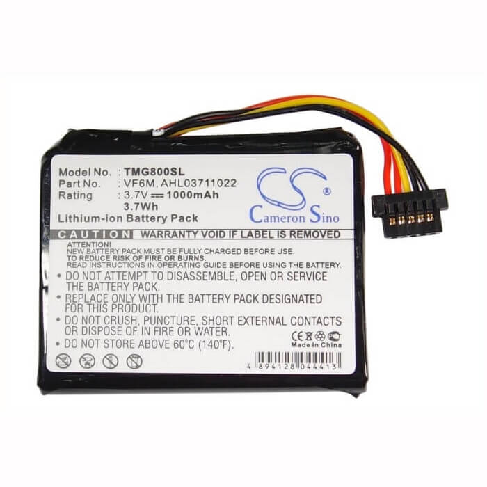 3,7V, Li-ion, 1000mAh, batterie GPS compatible Tomtom, Ahl03711022, 4eh45, 4eh51, 3,7Wh GPS, Navigateur Cameron Sino Technology Limited
