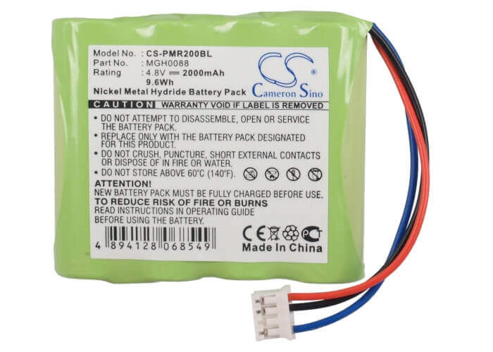 4.8V, Ni-MH, 2000mAh, Payment Terminal battery fits Topcard, Mgh0088, Pmr 200, Pmr200, 9.6Wh Payment Terminal Cameron Sino Technology Limited