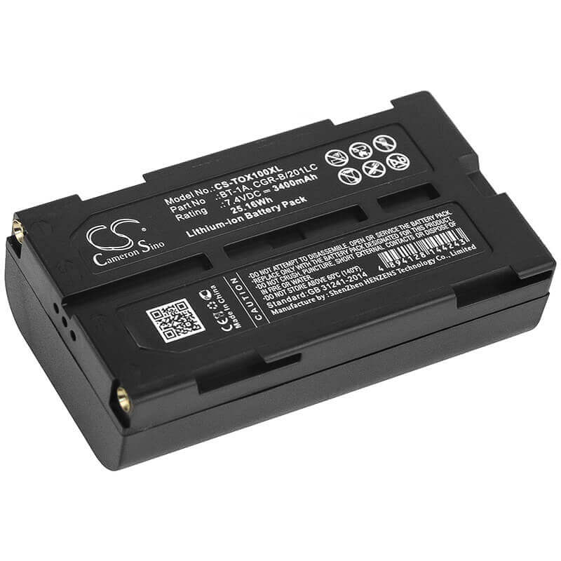 7.4V, Li-ion, 3400mAh, Equipment battery fits Topcon, Bt-1a, GP-SX1, Sx-1, 25.16Wh Equipment, Survey, Test Cameron Sino Technology Limited