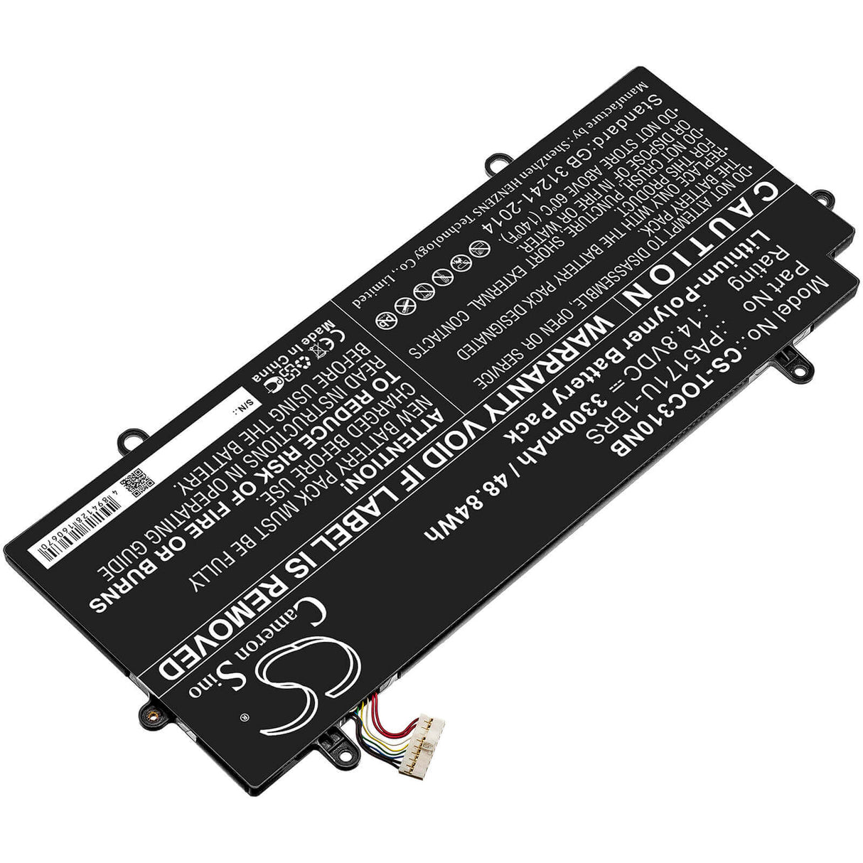 Battery For Toshiba, Cb30-102, Cb35-a3120 Chromebook, Chromebook Cb30-100 14.8v, 3300mah - 48.84wh Notebook, Laptop Cameron Sino Technology Limited