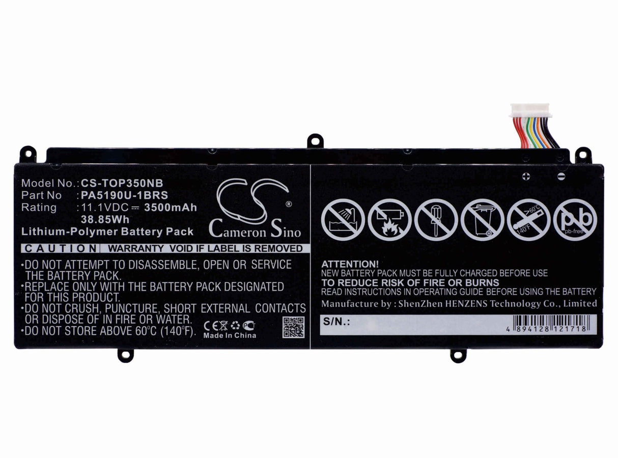 Battery For Toshiba, Click 2 Pro, Satellite P35w, Satellite P35w-b3226 11.1v, 3500mah - 38.85wh Notebook, Laptop Cameron Sino Technology Limited
