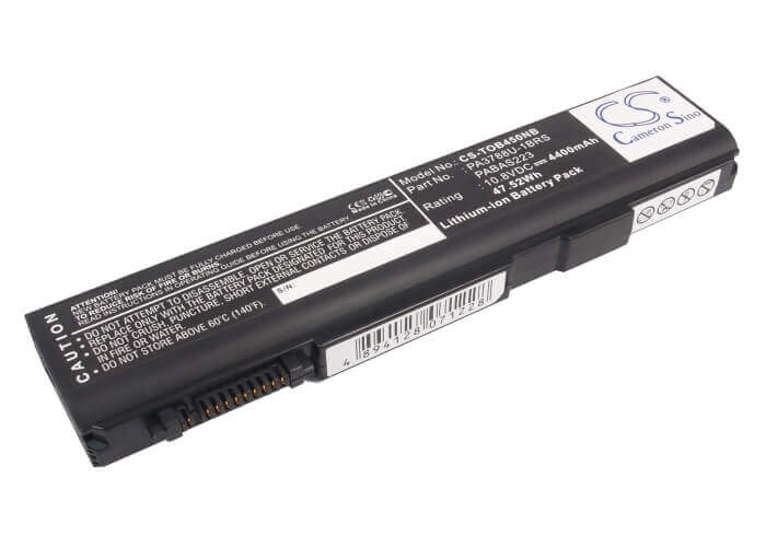Battery For Toshiba Dynabook Satellite B450/b, Dynabook Satellite B452/f, Dynabook Satellite B550/b 10.8v, 4400mah - 47.52wh Notebook, Laptop Cameron Sino Technology Limited