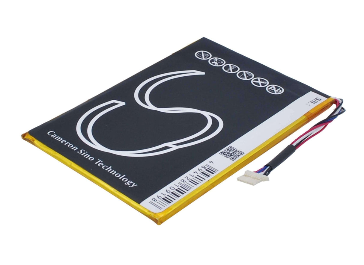 3.7V, Li-Polymer, 3200mAh, Tablet battery fits Toshiba, Pa5183u-1brs, At7-b, At7-c, 11.84Wh Tablet Cameron Sino Technology Limited