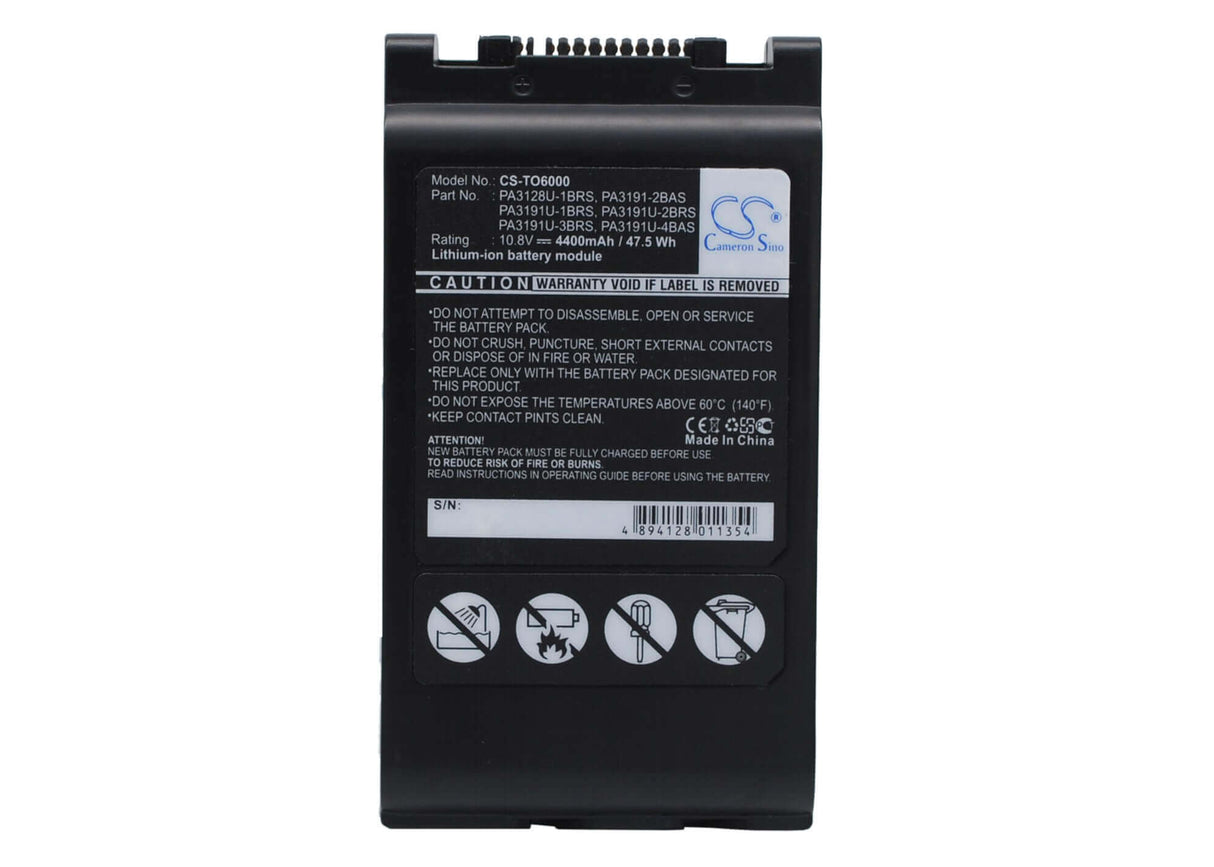 Battery For Toshiba, Portege 4000, Portege M200, Portege M200-102 10.8v, 4400mah - 47.52wh Notebook, Laptop Cameron Sino Technology Limited