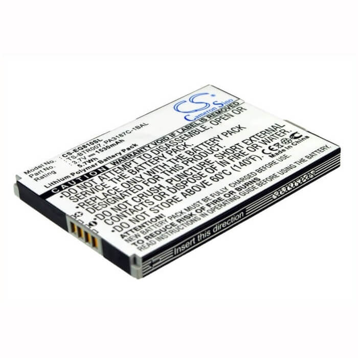 3,7V, Li-Polymer, 1530mAh, batterie de smartphone compatible avec Toshiba, Pa3187c-1bal, Portege G810, 5,66Wh Mobile, SmartPhone Cameron Sino Technology Limited (Suspendu)