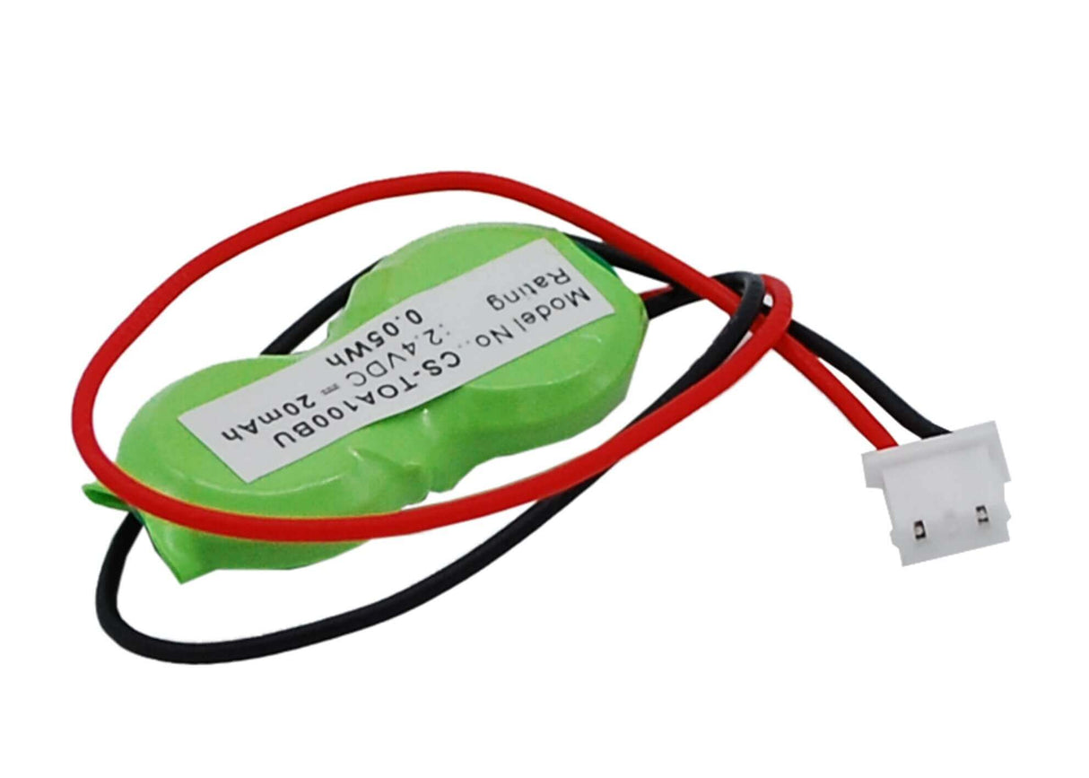 2.4V, Ni-MH, 20mAh, CMOS / BackUp battery fits Toshiba, Cb17, DynaBook CX/3214CMSW, DynaBook DB50C/DC8, 0.05Wh CMOS / BackUp Cameron Sino Technology Limited