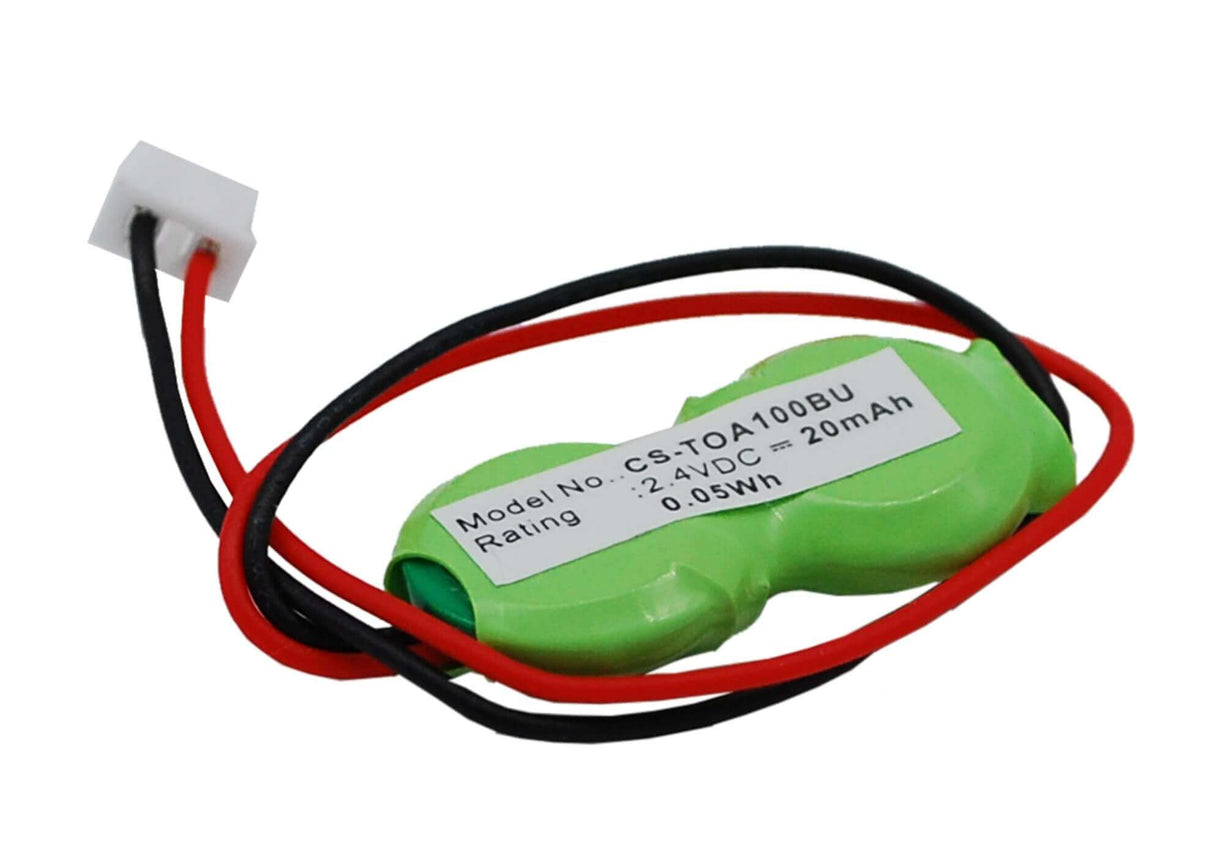 2.4V, Ni-MH, 20mAh, CMOS / BackUp battery fits Toshiba, Cb17, DynaBook CX/3214CMSW, DynaBook DB50C/DC8, 0.05Wh CMOS / BackUp Cameron Sino Technology Limited