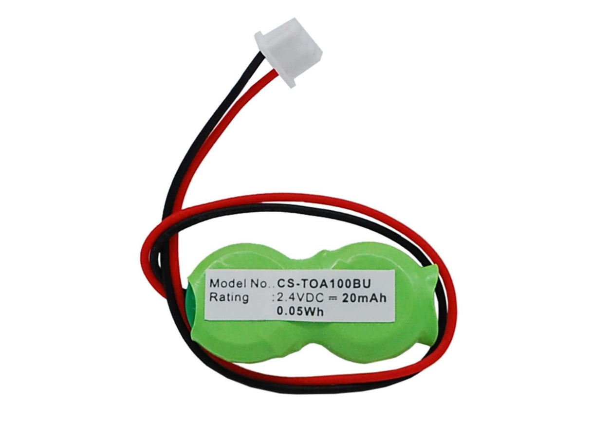 2.4V, Ni-MH, 20mAh, CMOS / BackUp battery fits Toshiba, Cb17, DynaBook CX/3214CMSW, DynaBook DB50C/DC8, 0.05Wh CMOS / BackUp Cameron Sino Technology Limited