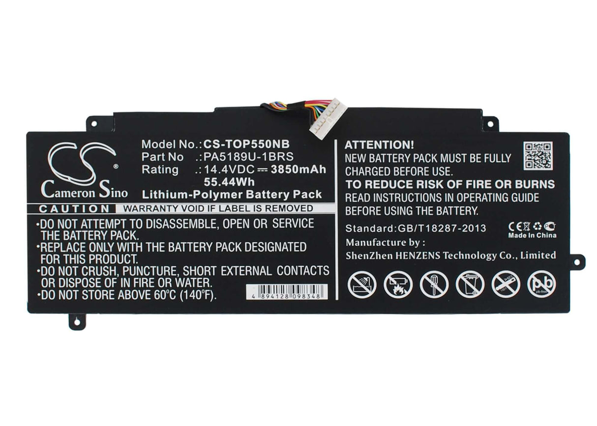 Battery For Toshiba, Satellite P55w, Satellite P55w-b 14.4v, 3850mah - 55.44wh Notebook, Laptop Cameron Sino Technology Limited