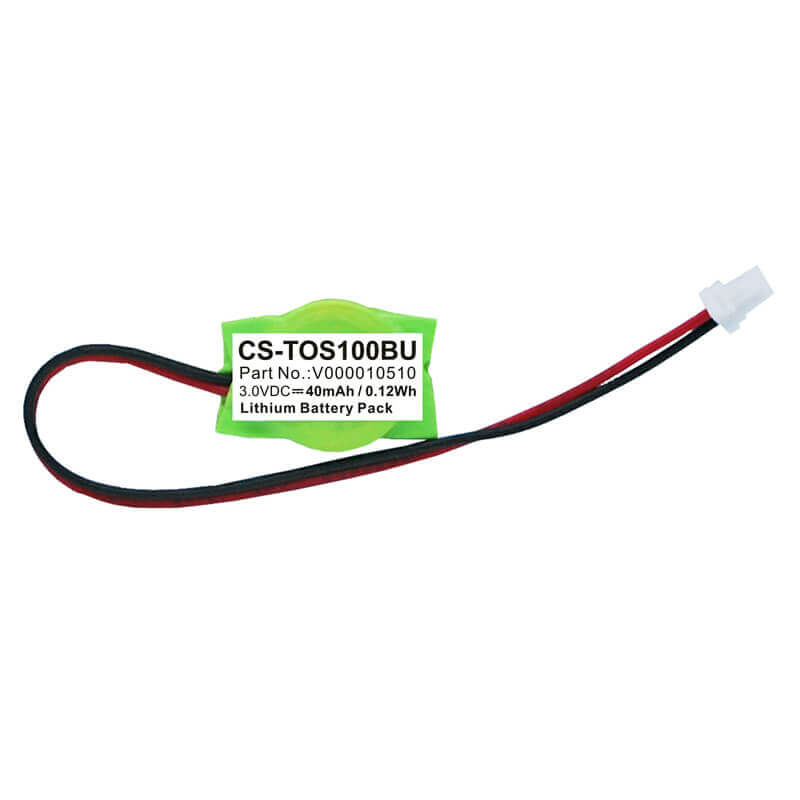 3.0V, Lithium, 40mAh, CMOS / BackUp battery fits Toshiba, V000010510, Tecra S1, Tecra S1 PT831L-2T91L, 0.12Wh CMOS / BackUp Cameron Sino Technology Limited