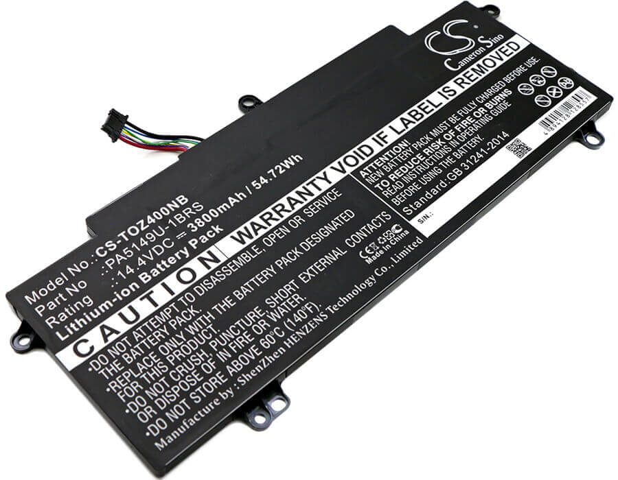 Battery For Toshiba, Tecra Z40-a-10k, Tecra Z40-a-10t, Tecra Z 14.4v, 3800mah - 54.72wh Notebook, Laptop Cameron Sino Technology Limited