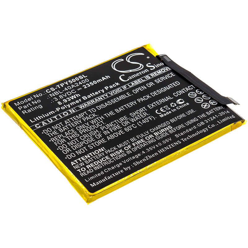3.8V, Li-Polymer, 2350mAh, SmartPhone battery fits Tp-link, Neffos, Nbl-40a2400, Tp804a, Tp804c, 8.93Wh Mobile, SmartPhone Cameron Sino Technology Limited (Smartphone)