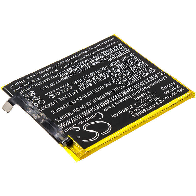 3.8V, Li-Polymer, 2350mAh, SmartPhone battery fits Tp-link, Neffos, Nbl-40a2400, Tp804a, Tp804c, 8.93Wh Mobile, SmartPhone Cameron Sino Technology Limited (Smartphone)