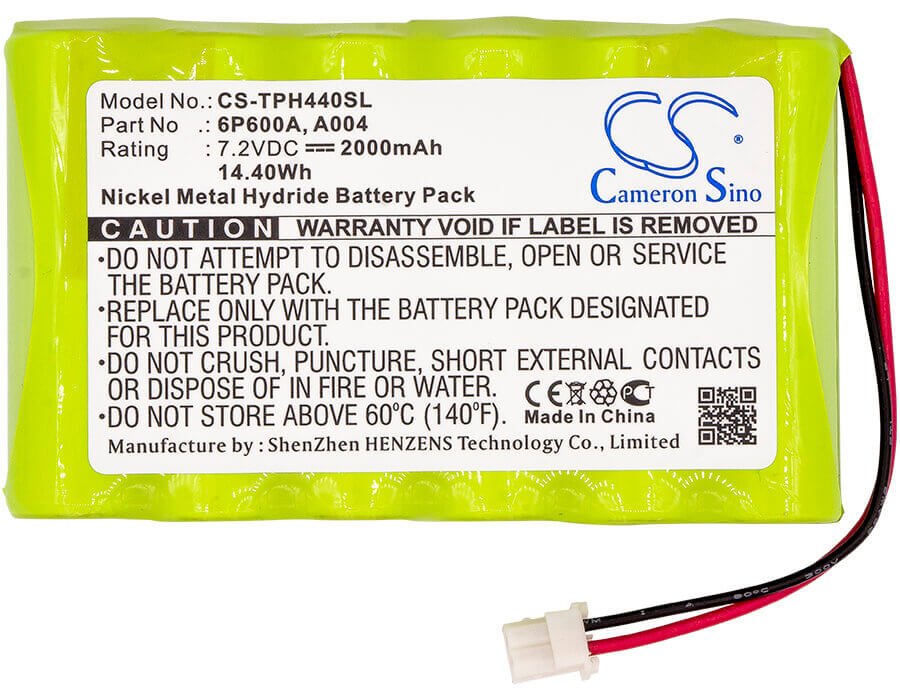 7.2V, Ni-MH, 2000mAh, Equipment battery fits Tpi, 6p600a, 440, 440 1mhz Single Channel Oscill, 14.4Wh Equipment, Survey, Test Cameron Sino Technology Limited