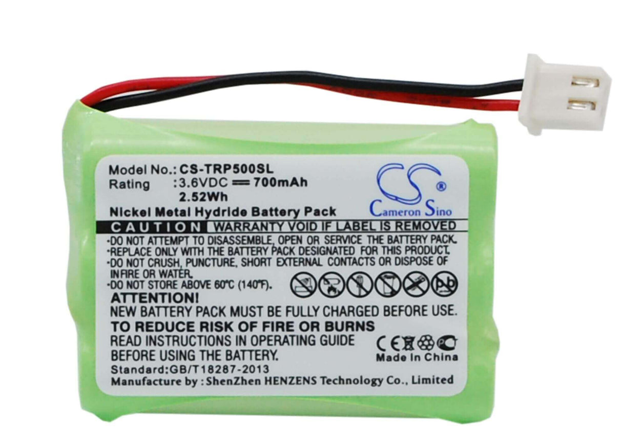 3.6V, Ni-MH, 700mAh, batterie de collier pour chien s'adapte à Tri-tronics, 1038100-d, G2 Pro, Pro 500xl, 2.52Wh Collier pour chien Cameron Sino Technology Limited