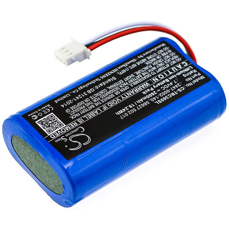 7,4V, Li-ion, 2600mAh, Batterie d'équipement compatible avec Trilithic, 2447-0002-140, 360 DSP, E-400, 19,24Wh Équipement, Enquête, Test Cameron Sino Technology Limited
