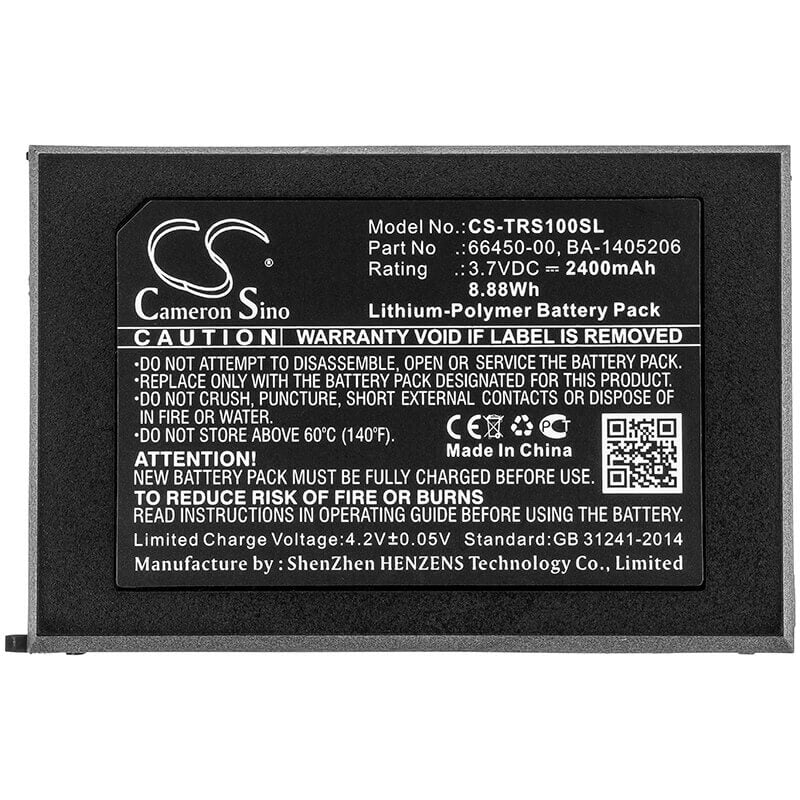 3.7V, Li-Polymer, 2400mAh, Equipment battery fits Trimble, 66450-00, 66410-00, Juno Sa, 8.88Wh Equipment, Survey, Test Cameron Sino Technology Limited