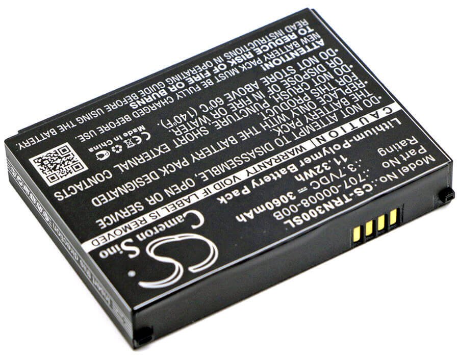 3,7V, Li-Polymer, 3060mAh, Batterie d'équipement convient à Trimble, 707-00008-00a, 96410-00, Juno 3, 11.32Wh Équipement, Enquête, Test Cameron Sino Technology Limited