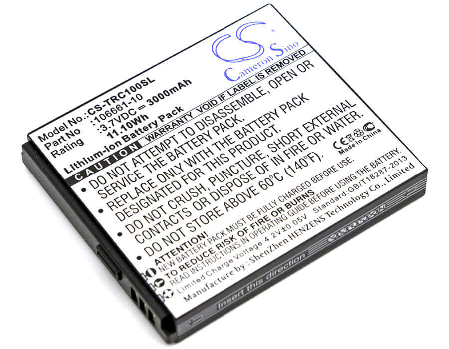 3.7V, Li-ion, 3000mAh, batterie d'équipement compatible avec Trimble, 106661-10, Mapper 50, Mmsp20, 11.1Wh Équipement, Enquête, Test Cameron Sino Technology Limited