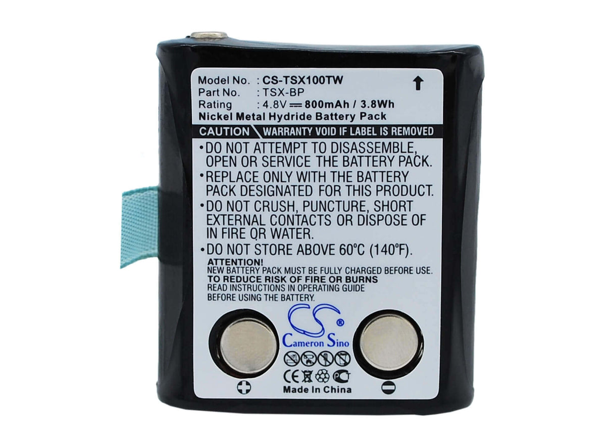 4.8V, Ni-MH, 800mAh, Two-Way Radio battery fits Trisquare, Tsx-bp, Tsx100, Tsx300, 3.84Wh Two-Way Radio Cameron Sino Technology Limited